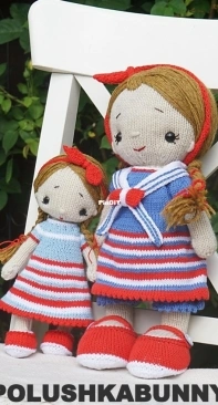 Polushka Bunny - Maria Ermolova - Sailor Collar Only - Knit - German - Free