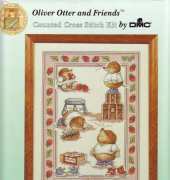 DMC K1233 Oliver Otter and Friends CC - Drew The Shrew Sampler