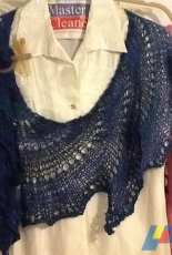 Waves of the Atlantic Shawlette by Deborah Wilson-Free