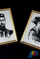 le couple chinois en monochrome