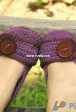 Two Girls Patterns - Lorin Jean - Violet Womens Slipper