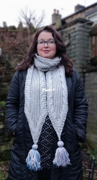 Delph Scarf by Nadine Dransfield-Free