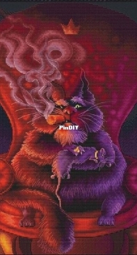 Godfather Cat by Lyubov Vodenikova / Stepanova-Slovew