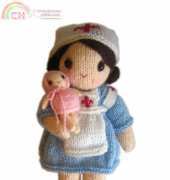 Handmadeawards Adorable Maureen Nurse Doll With Baby