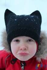 Catwoman returns Earflap by Katrine Birkenwasser-Free