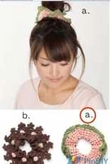 Pierrot Yarns - Gosyo Co Ltd - 211 21 Ramie 100 Tiara Scrunchie A Pattern - Free