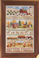 Autumn Band Sampler by Julia Lucas from Cross Stitch & Needlework November 2014
