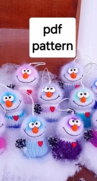 Snowman pattern  FunnyRabbitToys