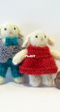 Tiny Bunny Couple - Kathy Lewinski - Free