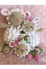 Ateliê MariaRê - Regina Stein  - Popcorn Sheep - Ovelhinha Pipoca - Portuguese - Free