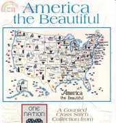 Sue Hillis Designs  SHDMap100 America the Beautiful