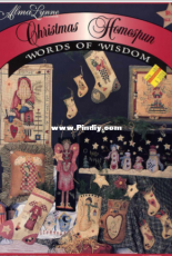 Alma Lynne  ALX-127 Christmas Homespun - Words of Wisdom