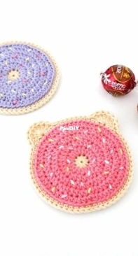 Stitch by Fay - Fay Lyth - Donut Bear Coaster - Free