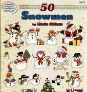 American School of Needlework 3675  50 Snowmen by Linda Gillum
