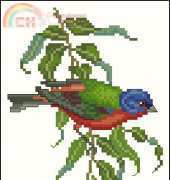 Crossed Wing Collection - 1987 - Painted Bunting