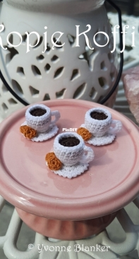 Yvonnes Crochet Art - Yvonne Blanker - Cup of coffee - Kopje Koffie - Dutch