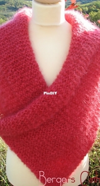 Écharpe Croisée en Mohair by Marielle Chautard-French-Free