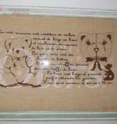 mon ours d isa vautier fini et encadré