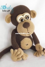 Lovely Baby Gift  - Viktorija Dineikiene - 147 Monkey Crochet Pattern  - German