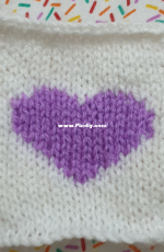A Knitted Heart Graph Panel