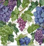 The Vermillion Stitchery DVG-03 - Grapes Pillow XSD