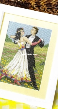 Waltz With The Flowers - Dancing Duo by Carol Thornton from Cross Stitch Gold 109 XSD