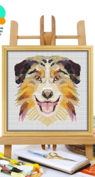 Awesome Pattern Studio - CS682 - Mandala Australian Shepherd XSD