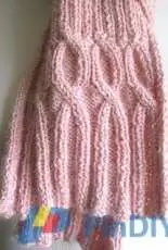 Breast Cancer Ribbin Scarf by Kate Lonsdale