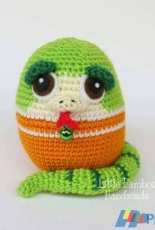 Little Bamboo Handmade Crafts - TS min - Snake The 12 Zodiac Egg