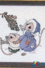 Gathering Branches of Pine from Gloria & Pat MM1 Merry Mouse Christmas XSD