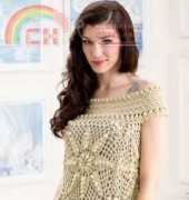 Elizabeth Tunic - Red Heart Yarns by Josie Rabier  LW 3590