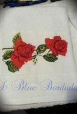 Toalla con rosas