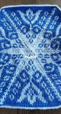 Mrs. J. Crochet - Jolanda - Hexagon Delft Blue Tulip - Free