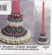 Mac Enterprises-21-00D HOLIDAY CANDLE HOLDER