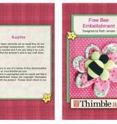 Thimble Art-Free Bee Embelishment