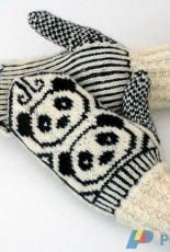 Pandalapaset Mittens by Niina Laitinen -Finnish-Free