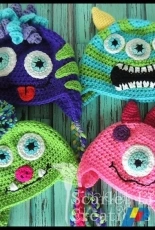 Scarlet Lily Creations - Jamie Huisman - Monster Crochet Hat