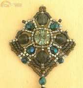 pendentif azul french pattern