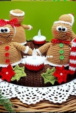 Frollein Haekelfein - Daniela Bonicke - Gingerbread Man Advent Wreath - German