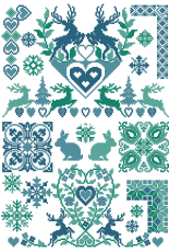 Lindner_s Kreuzstiche 010 - Folklore Eisig Sampler XSD