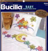 Bucilla 42444 Baby Celestial Sheet & Pillowcase by Joan Elliott