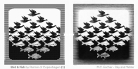 M.C. Escher - Bird & Fish by Permin (1) SAGA