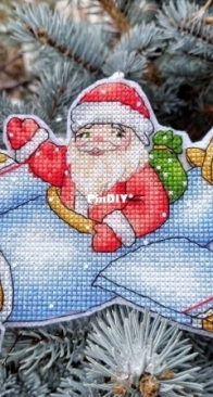 My Embroidery - Made for You Stitch - Santa Claus Ornament by Elena Shestakova