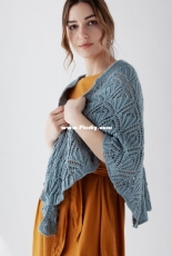 Crescent Shawl by Katherine Poole-Fournier-Free