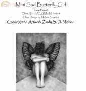 HAED HAEZINMINI 14345 Mini Sad Butterfly Girl