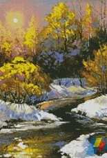 Artecy Cross Stitch - Winter Landscape Painting