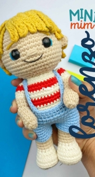 Caco Amigurumi - Juliana Sanches - Mini mim Lorenzo - Mini me Lorenzo - Portuguese