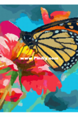 Better Cross Stitch - Flower and Butterfly - Free