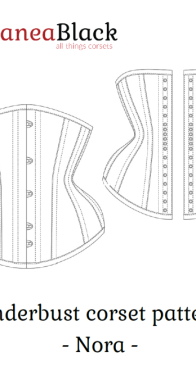 Aranea Black - Nora Underbust Corset - Sizes A-P