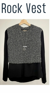 Tejer y Punto - Bianca Gutierrez  - Rock Vest - Spanish - Free